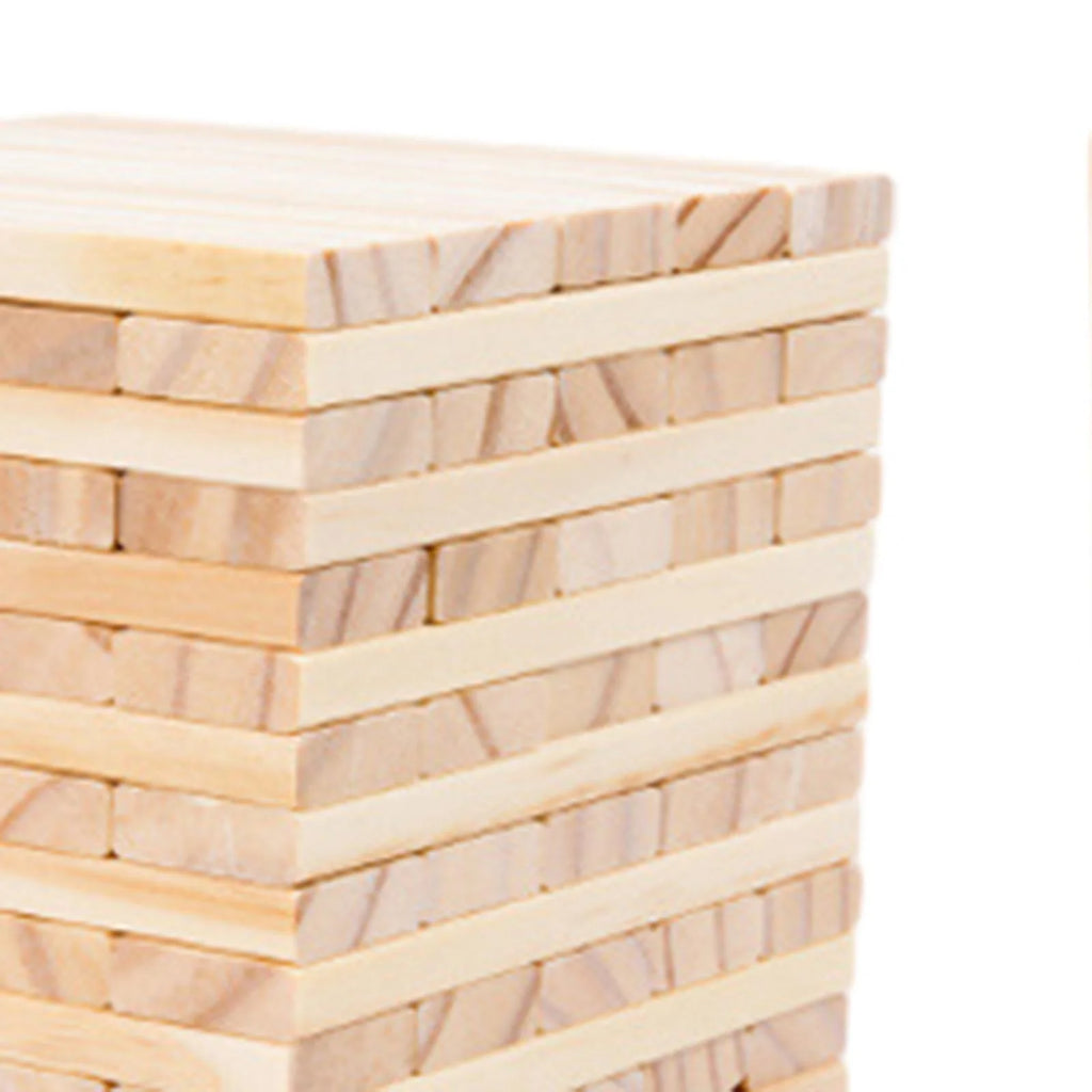 100 Pieces Wooden Blocks Stacking Game Building Kits Board Games W11086