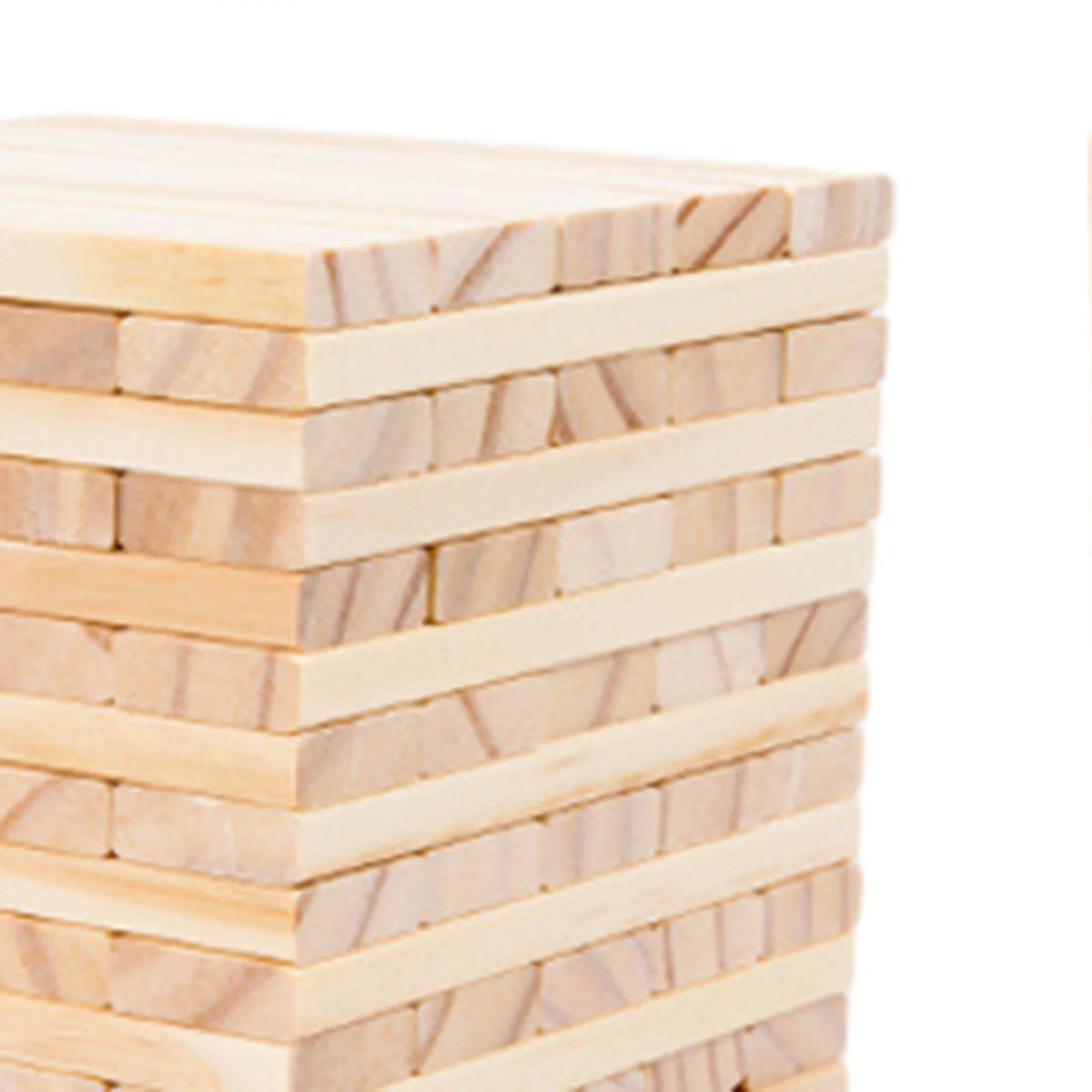 100 Pieces Wooden Blocks Stacking Game Building Kits Board Games W11086
