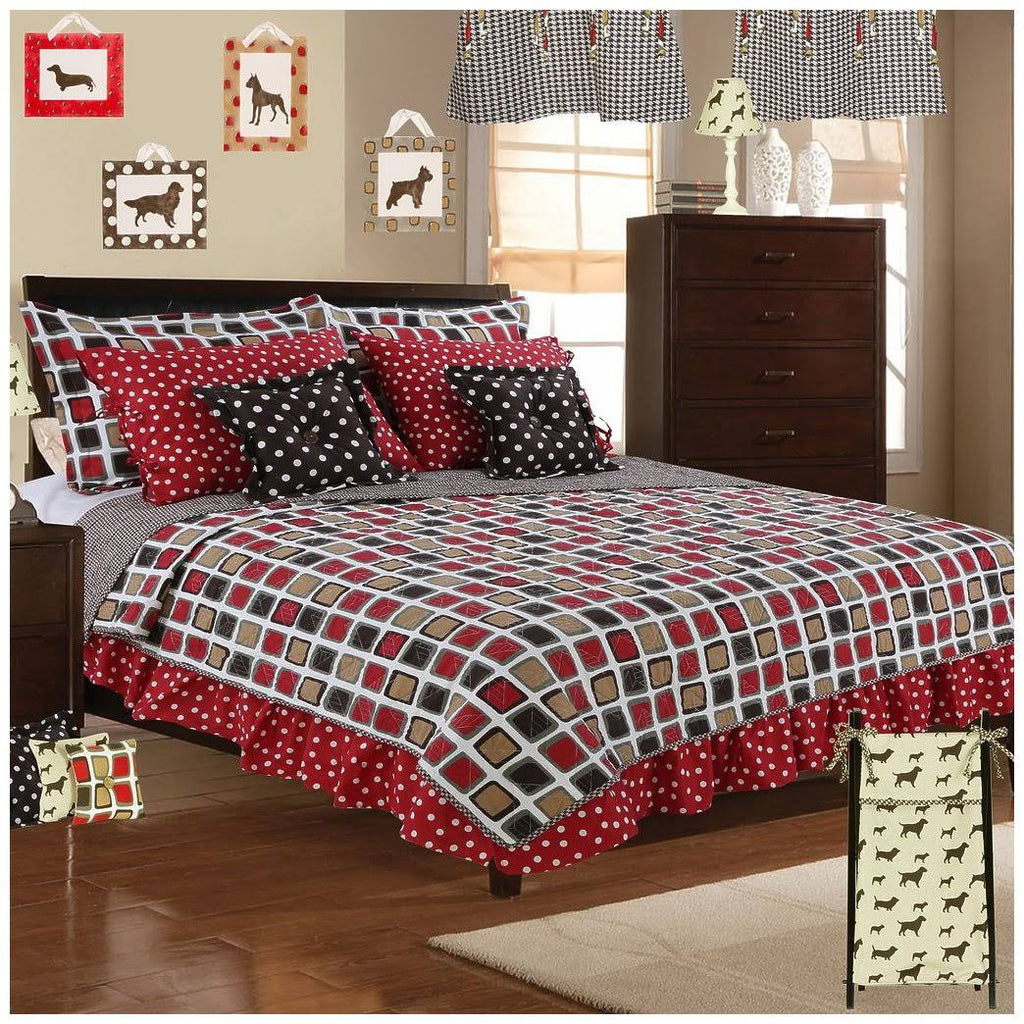 3 Piece Reversible Quilt, Brown - Full - Queen R964215