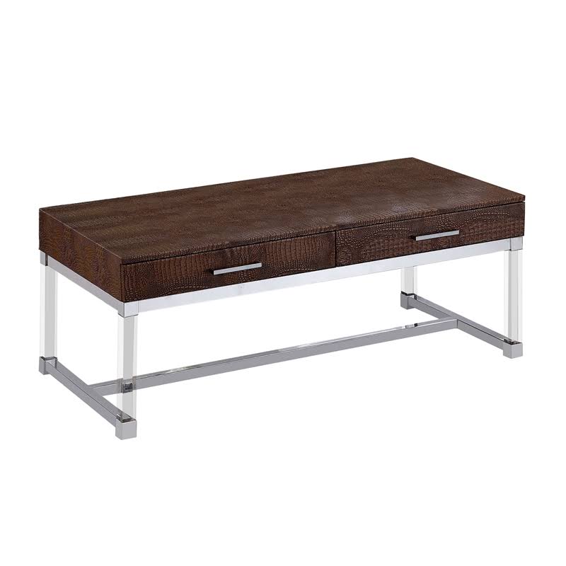 Brown Contemporary Coffee Table W82552