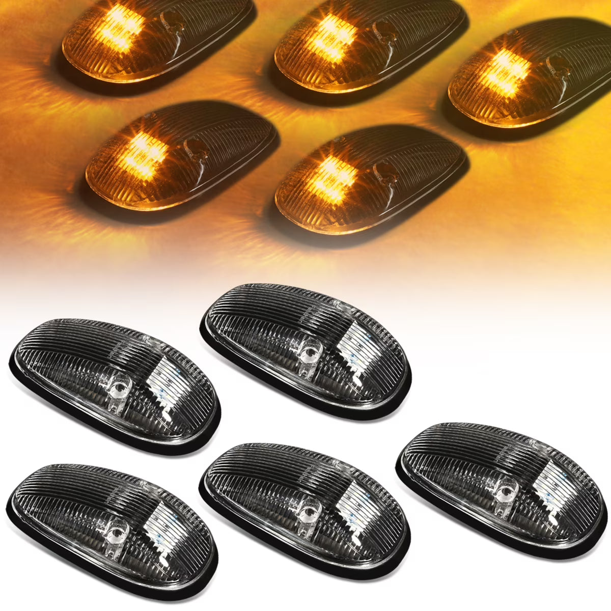 5 X LED Cab Roof Top Lights K4783