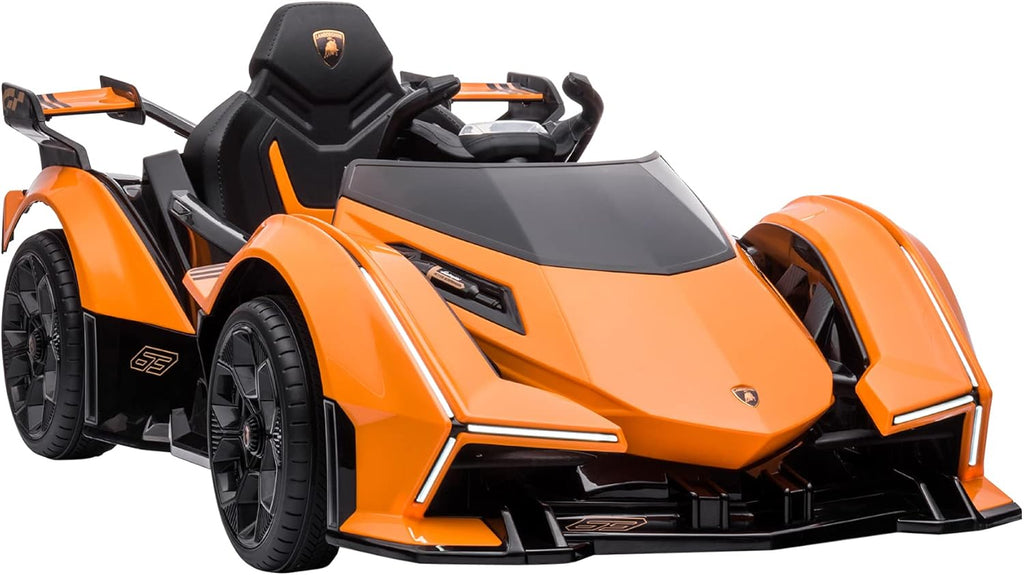Orange 12V Battery Powered Ride On Toy Car with Parent Remote Control L630991