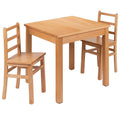 Natural Solid Wood Table and Chair Set G7643