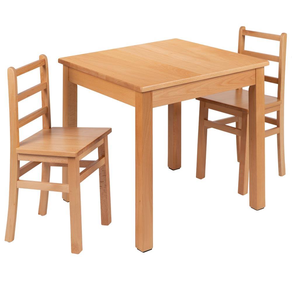 Natural Solid Wood Table and Chair Set G7643