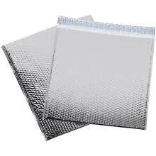 Silver Glamour Bubble Mailers, 48/Case H3537
