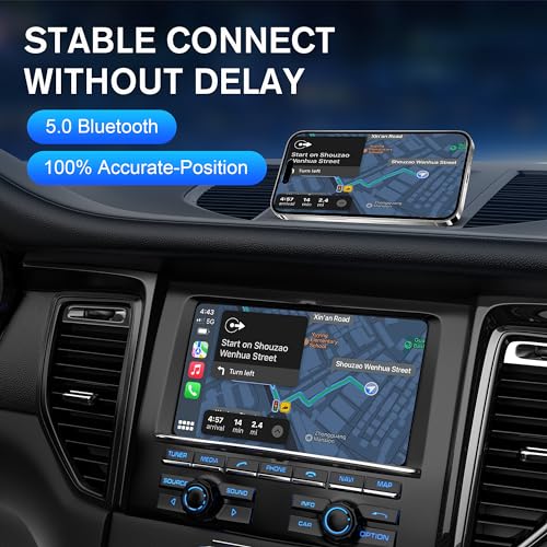 Grey Wireless Carplay Adapter with USB C Receiver R181