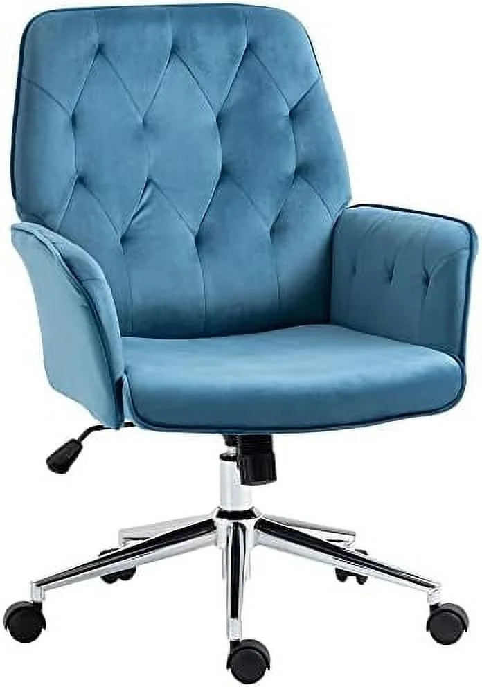 Light Gray Microfiber Tufted Height Adjustable Office Chair N13800