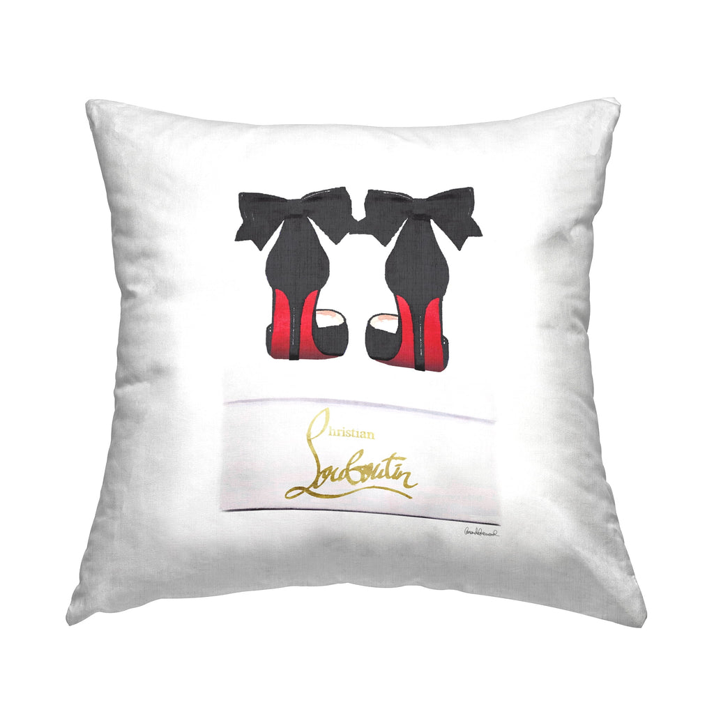 Bow Heels Shoes Throw Pillow W51373