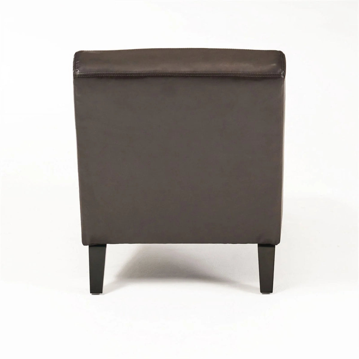 Brown Bonded Faux Leather Chaise Lounge J5083