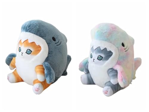 Grey Blue Dazzling Gold Plush Toy Stuffed Animal Doll Pillow G3998