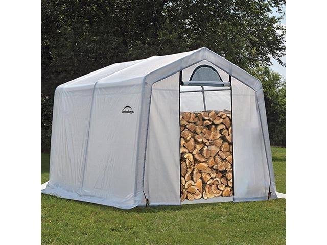 10 ft. x 10 ft. x 8 ft. Firewood Seasoning Shed P650684