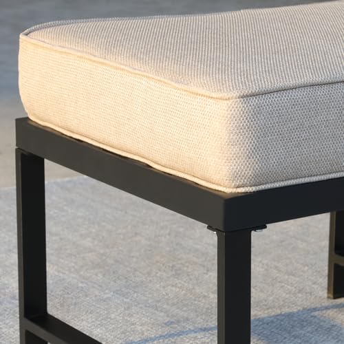 Set of 2 Grey Metal Garden Bench H9301