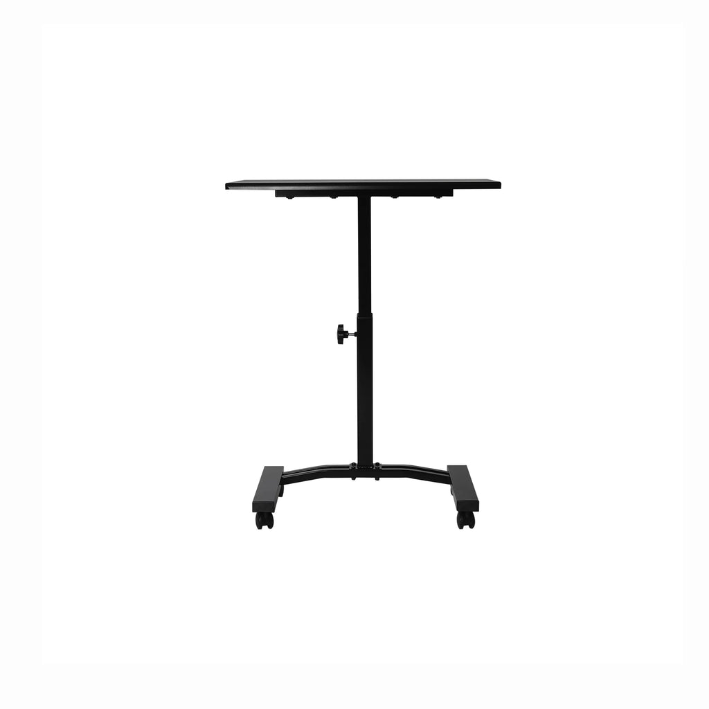 Black Height Adjustable Mobile Laptop Cart Desk with Wheels Q959