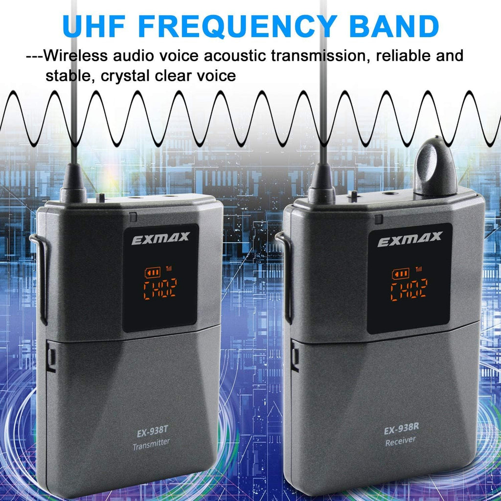 UHF Wireless Voice Audio Transmission System - 1 Transmitter & 10 Receivers R54496