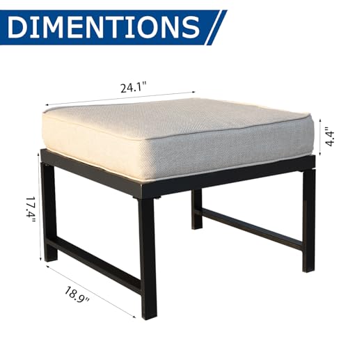 Set of 2 Grey Metal Garden Bench H9301