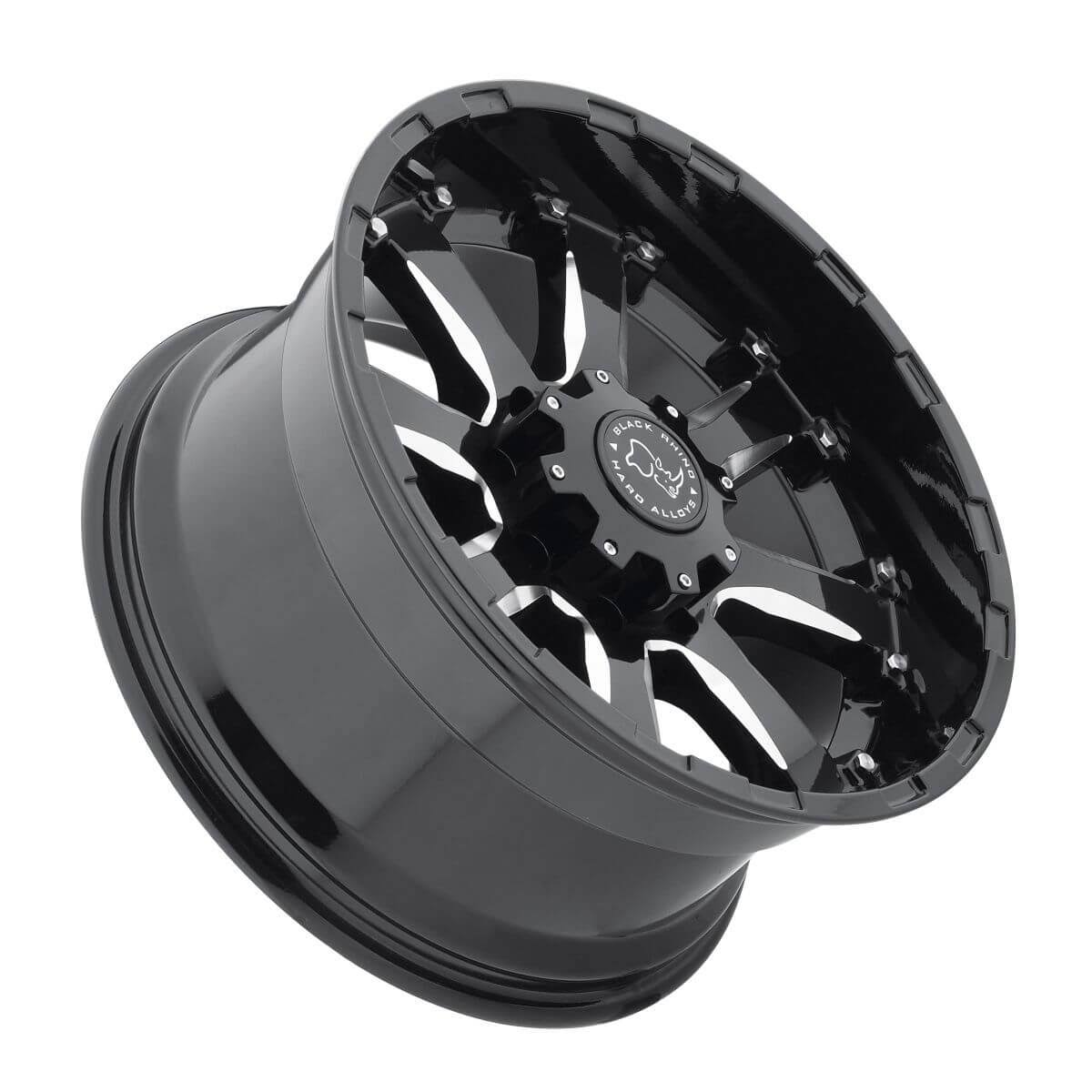 20x9 6x5.5x22 +12mm Black/Milled Wheel Rim C1796