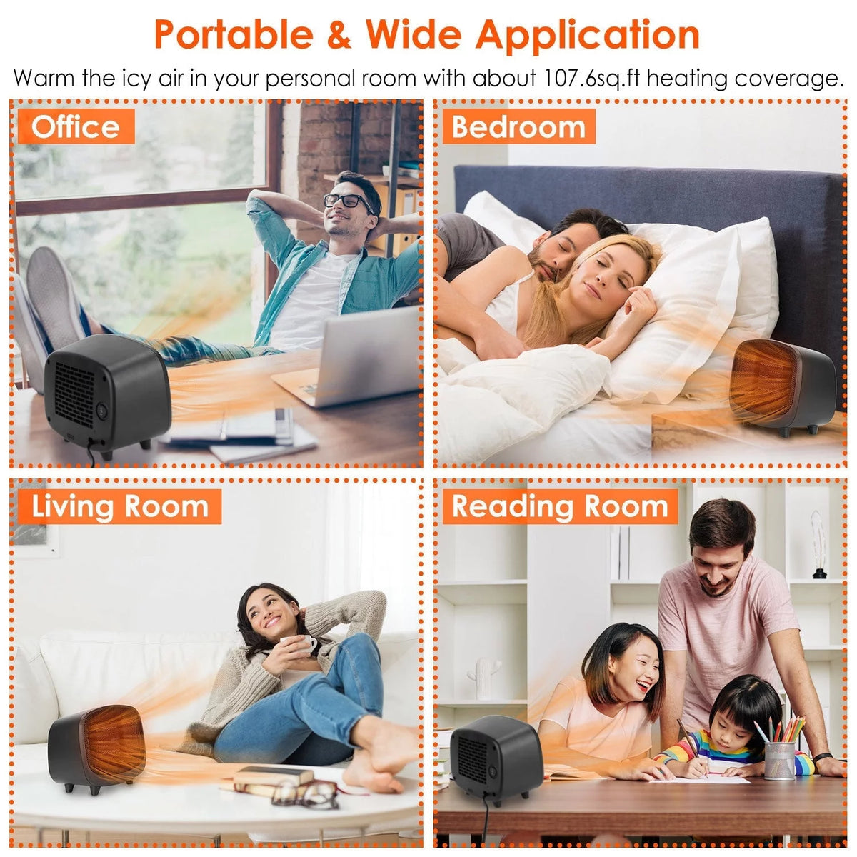 Portable Mini PTC Ceramic Space Heater I399