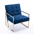 Blue Velvet Tufted Velvet Armchair L13552