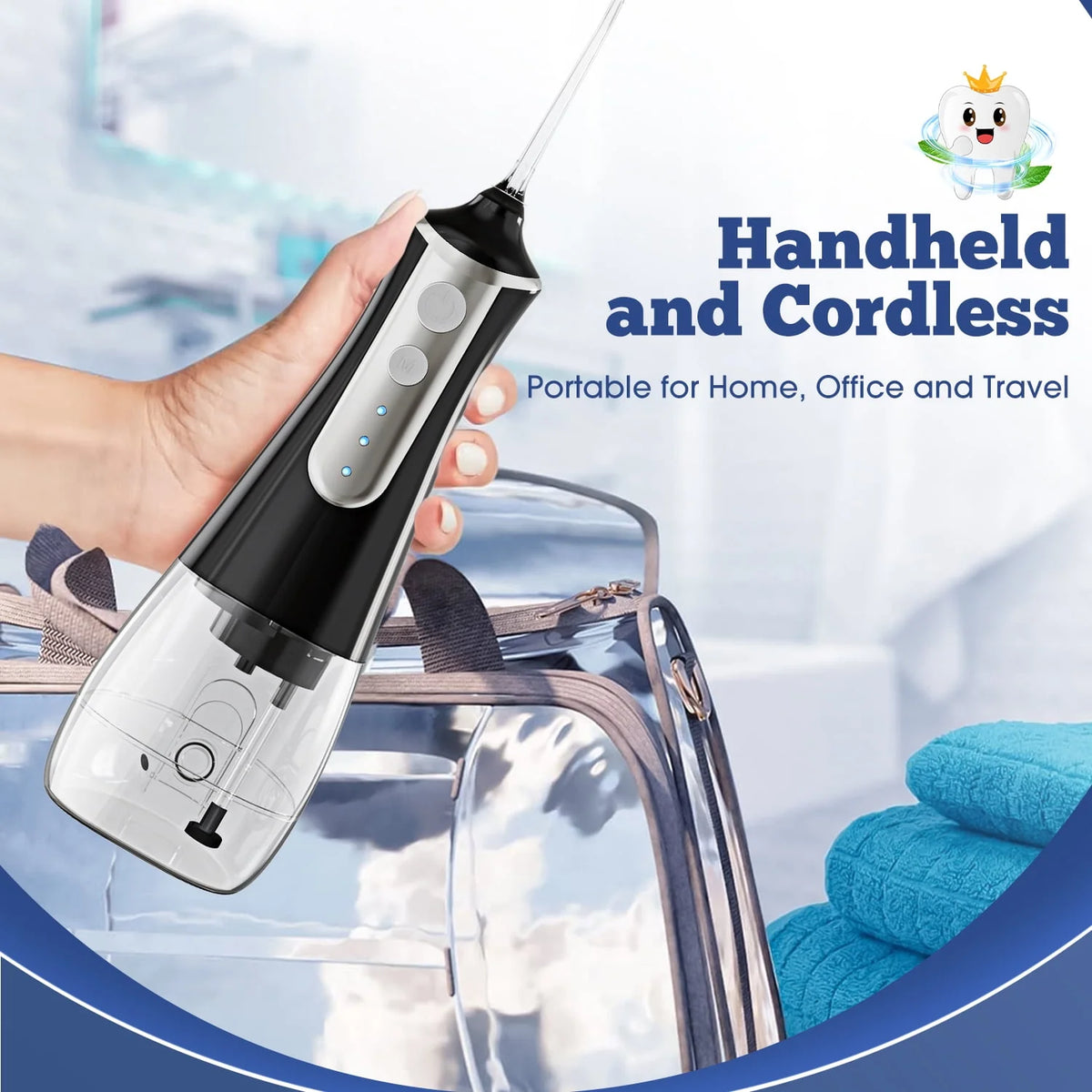 Cordless Water Flosser 3 Modes 5 Tips IPX6 Waterproof H573663
