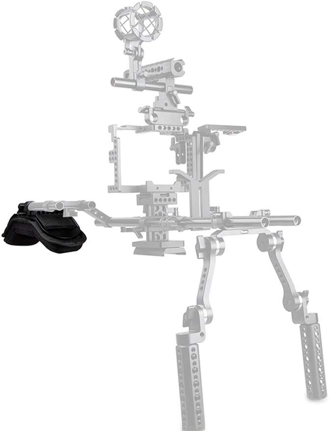 Shoulder Mount Support System for Video Camcorder Camera DSLR Rig (15mm Railblock) Pack of 2 H39595