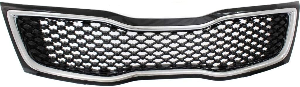 Black Grille Assembly with Chrome Molding G84025