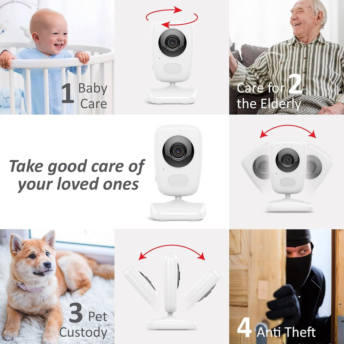Video Baby Monitor 5 Screen G839