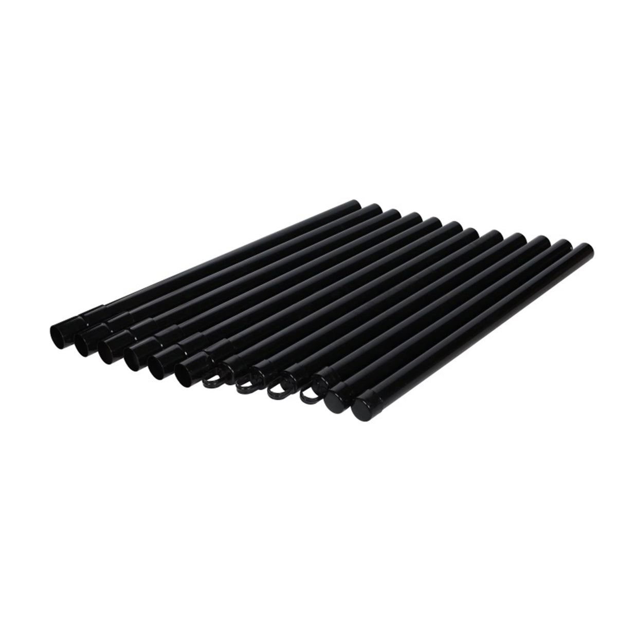 Black PVC Coated Chain Link Steel Fence 5X50 ft Y912