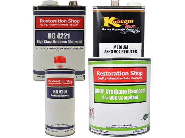 Sunset Orange Low VOC Urethane Car Paint Medium Gallon Kit X670