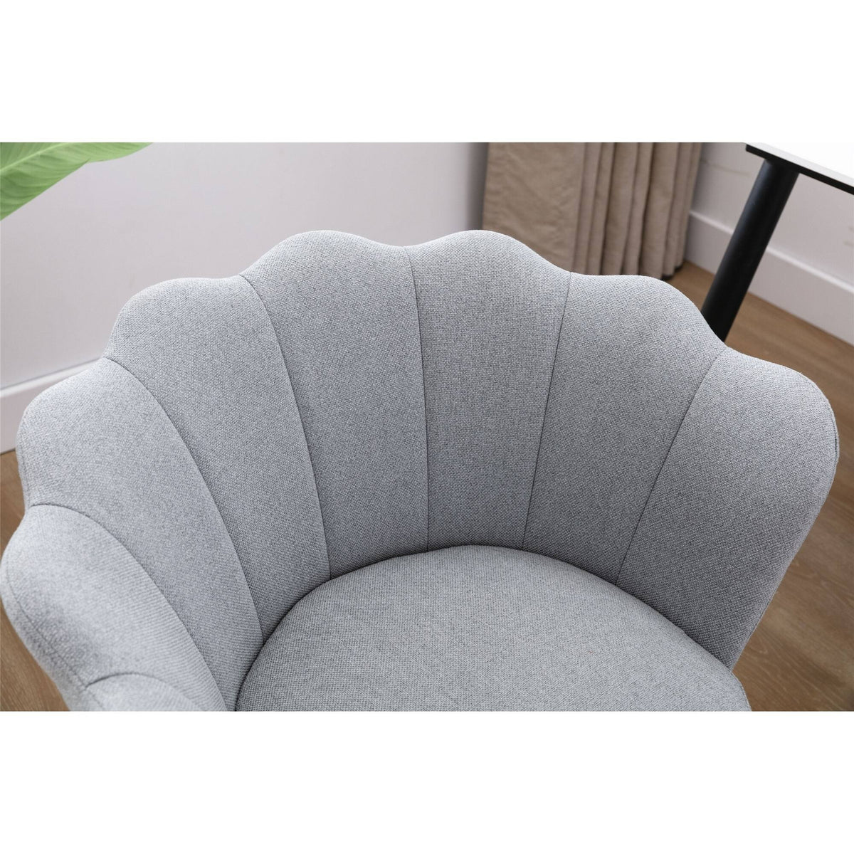 Light Grey Swivel Shell Chair Y254243