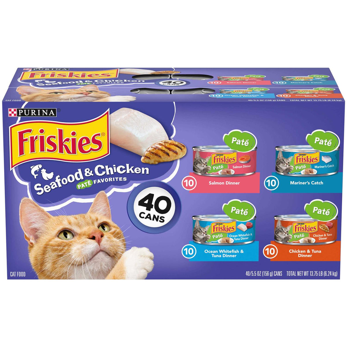 Seafood & Chicken Pate Variety Pack Wet Cat Food L11213