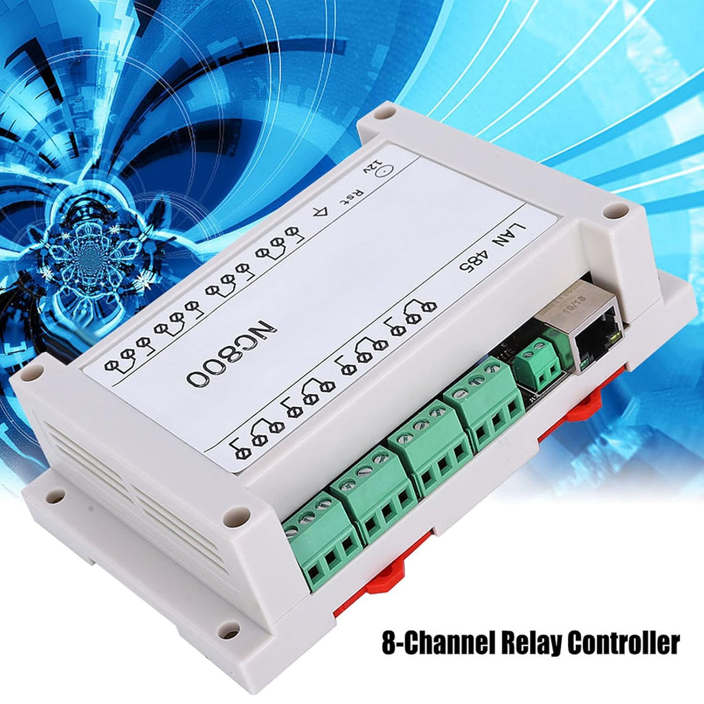 8 Channels Ethernet Relay Module Board 250V/AC 10A with Case L26458