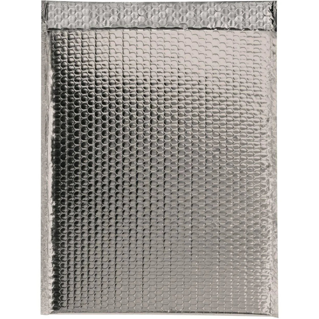 Silver Glamour Bubble Mailers, 48/Case H3537