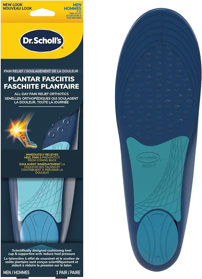 Plantar Fasciitis Orthotics Mens Size 8-13 3 Pack K80152