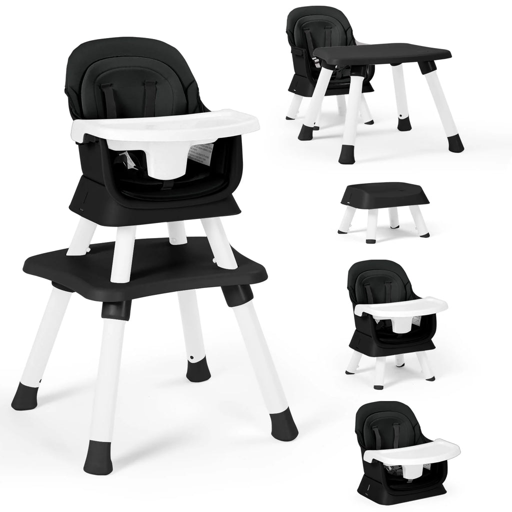 8 in 1 Black Baby High Chair P408