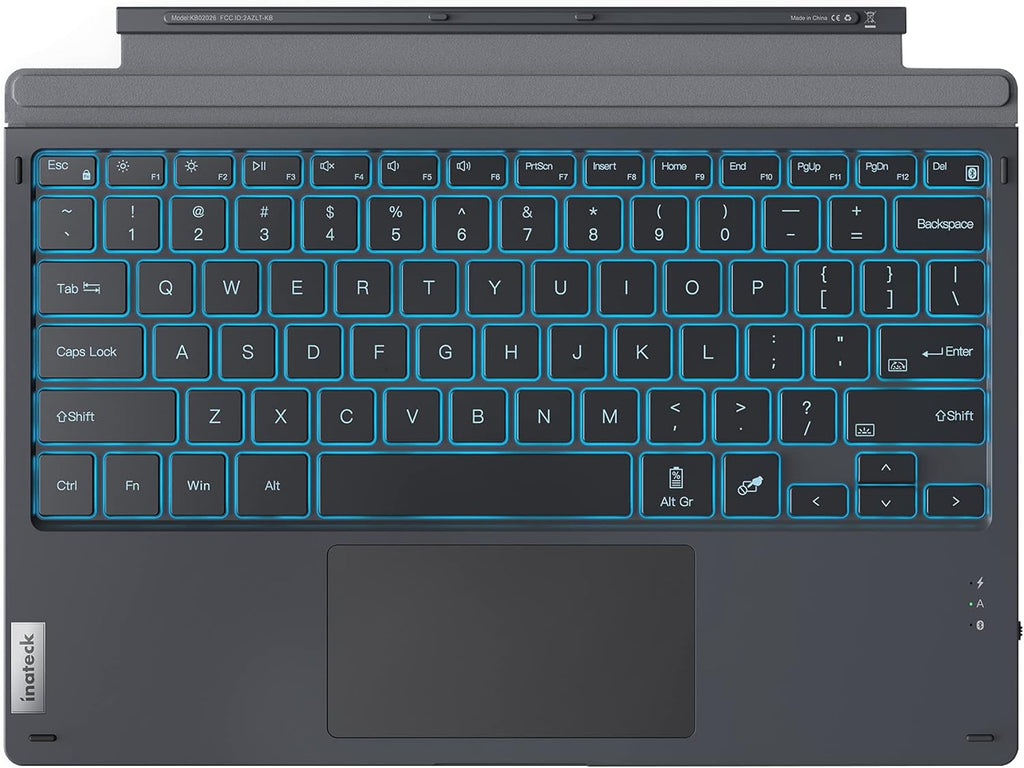 Gray Bluetooth Backlit Keyboard Pack of 2 F4046