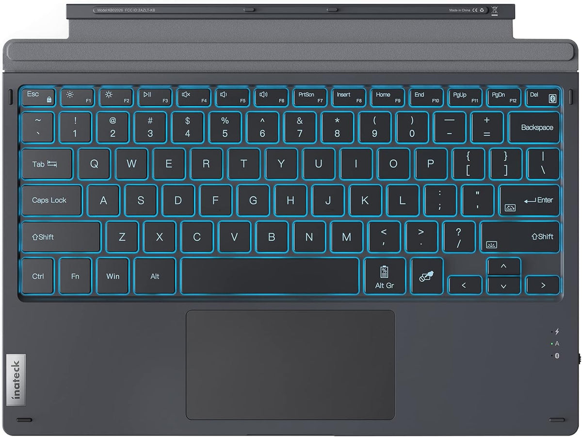 Gray Bluetooth Backlit Keyboard Pack of 2 F4046