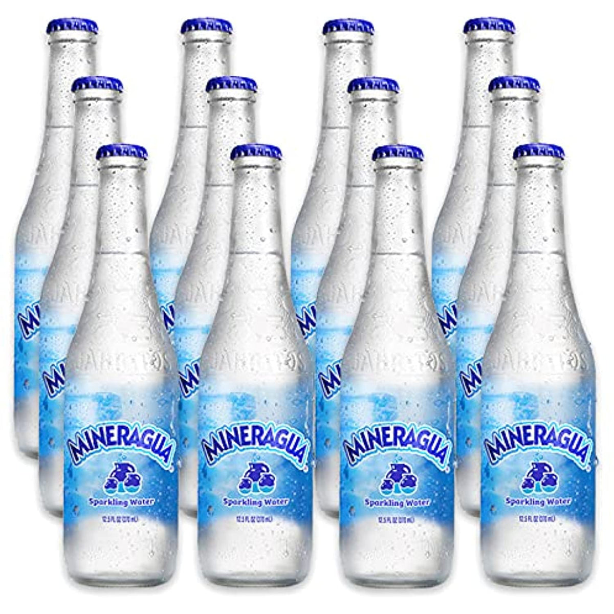 12/12.5 Fl. Oz Glass Bottles Sparkling Mineral Water (12-Pack) F62519