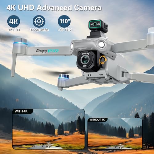 4K UHD Camera GPS RC Drone Brushless Motor Foldable Quadcopter with Obstacle Avoidance L237044