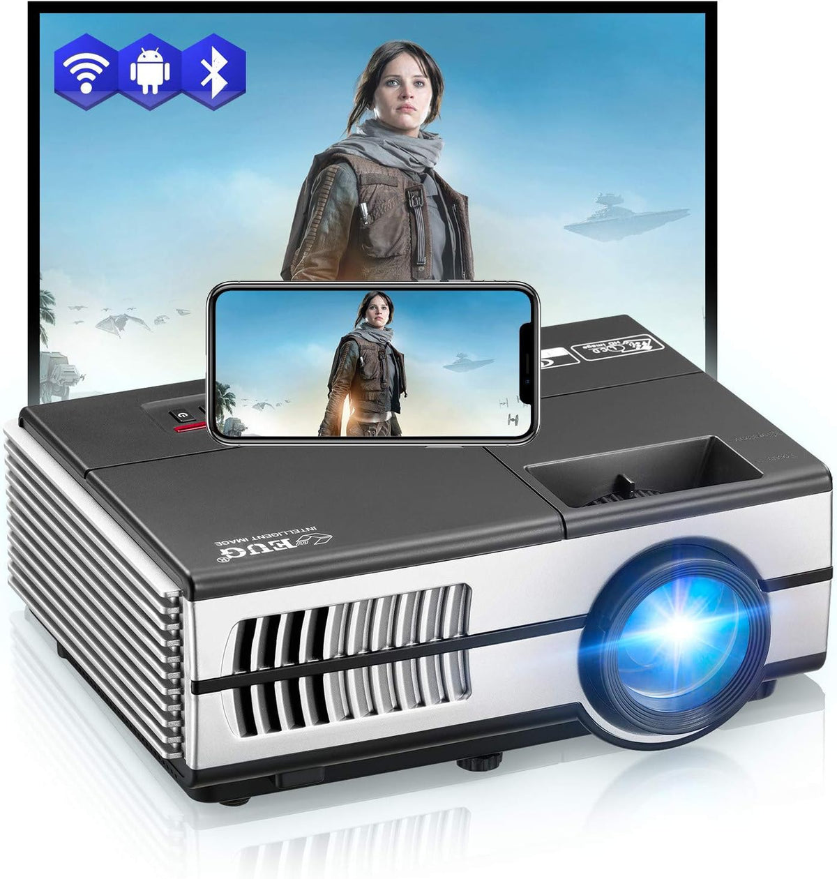 1080P HD 7200 Lumens LCD Projector P76660