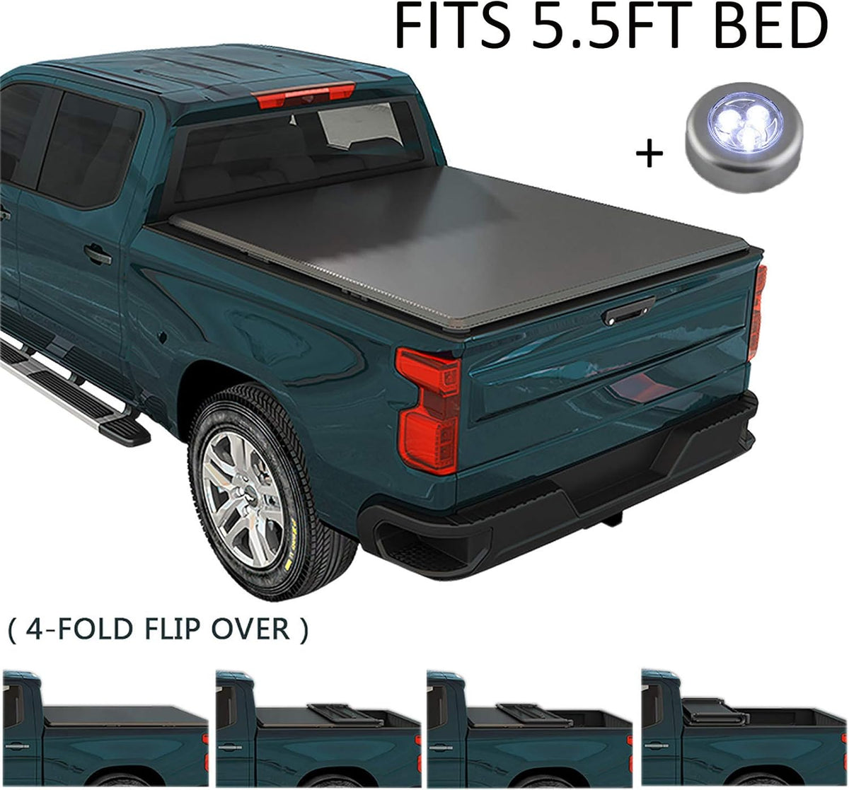 Hard Tri-Fold Tonneau Cover 5.5FT Short Bed O545