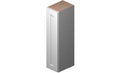White 1 Door 2 Shelves Wall Cabinet High-Density Fiberboard J87069