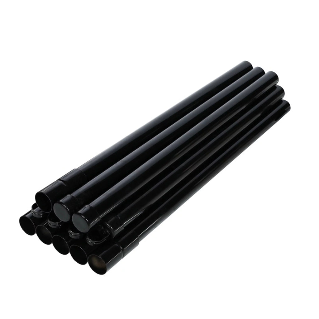 Black PVC Coated Chain Link Steel Fence 5X50 ft Y912