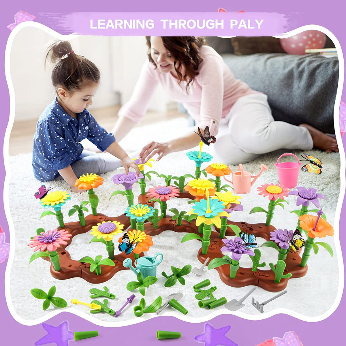 90PCS Flower Garden Building Toys J54782