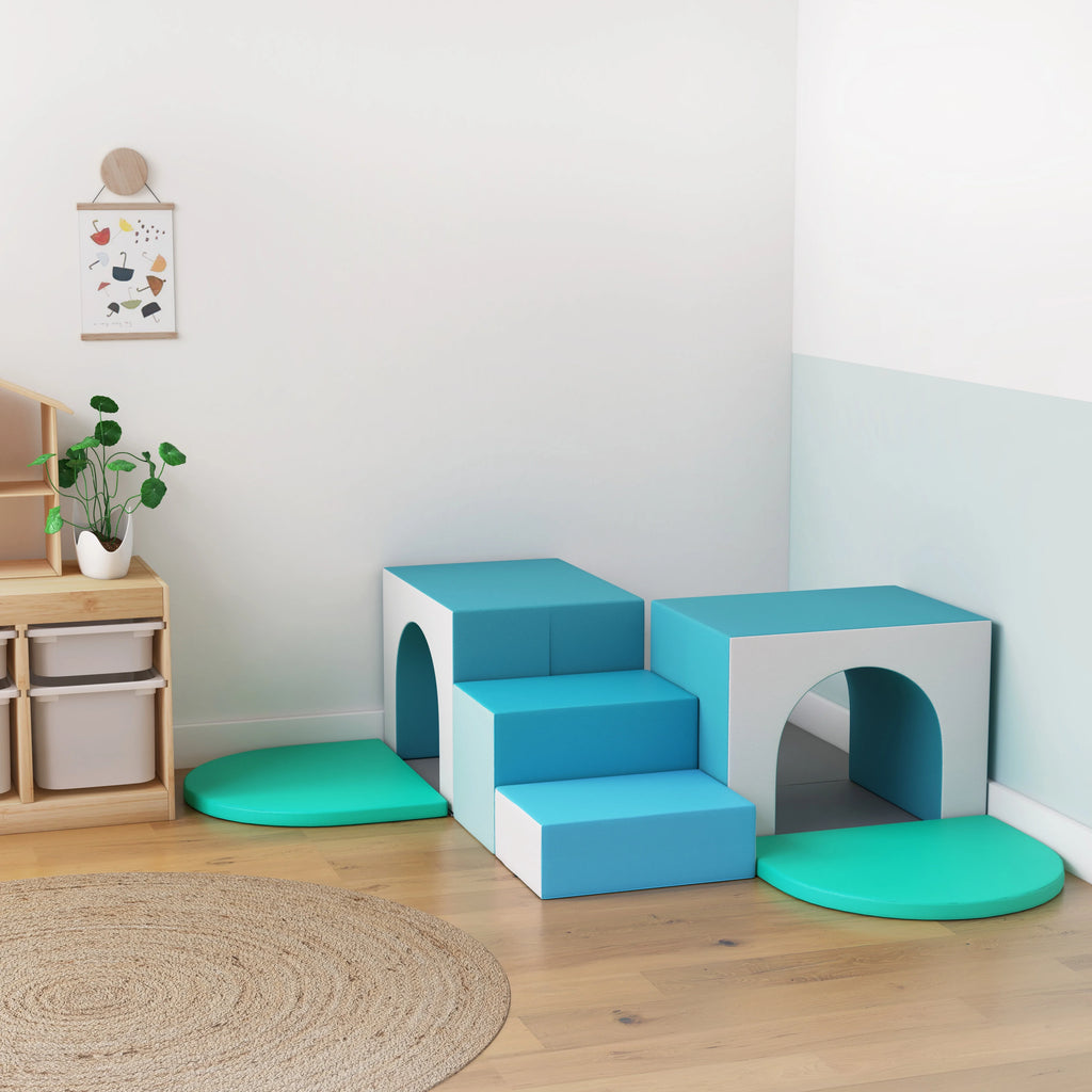 Corner Tunnel Maze Toddler Playset, 7-Piece A69826