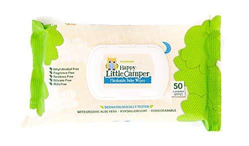 Natural Diapers, Flushable Wipes, Monthly Pack, Size 5, 136 Count Y74146