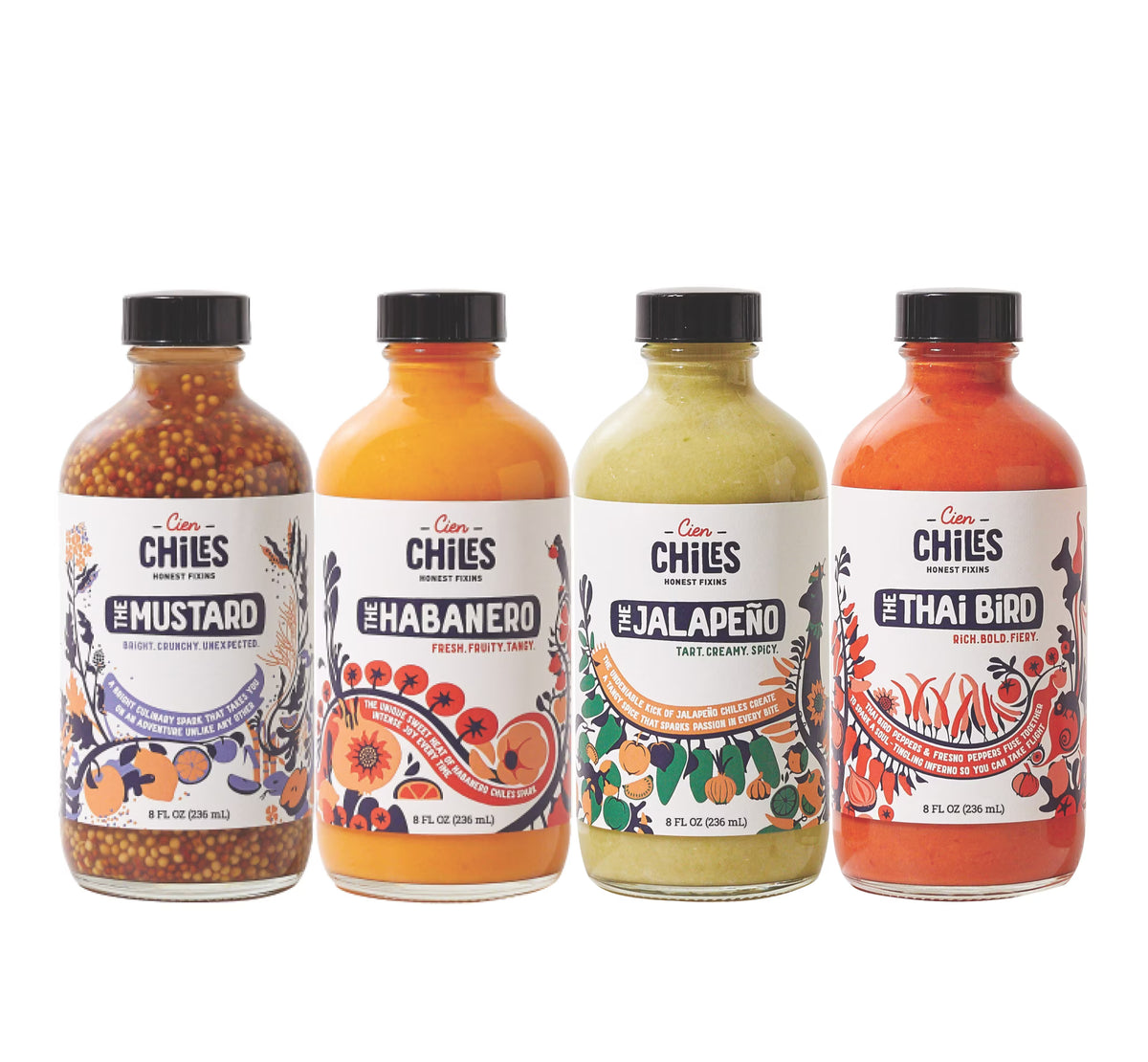 4 Pack 8 FL OZ Bottles All Natural Non GMO Gluten Free Q38422
