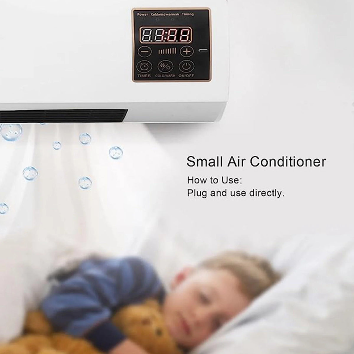 Wall Mounted Mini Conditioner with Remote Control X452
