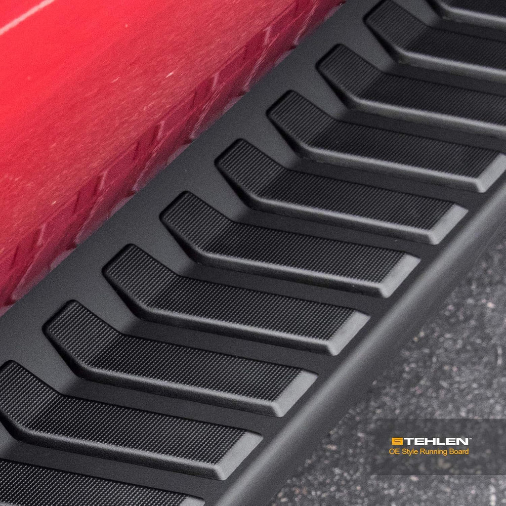 Aluminum Running Boards Matte Black Q165