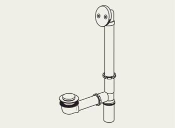 Pearl Nickel Bath Waste Assembly U534185