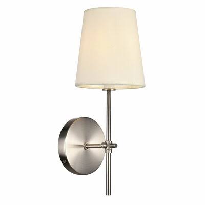 1-Light Armed Sconce Burnished Nickel K69482